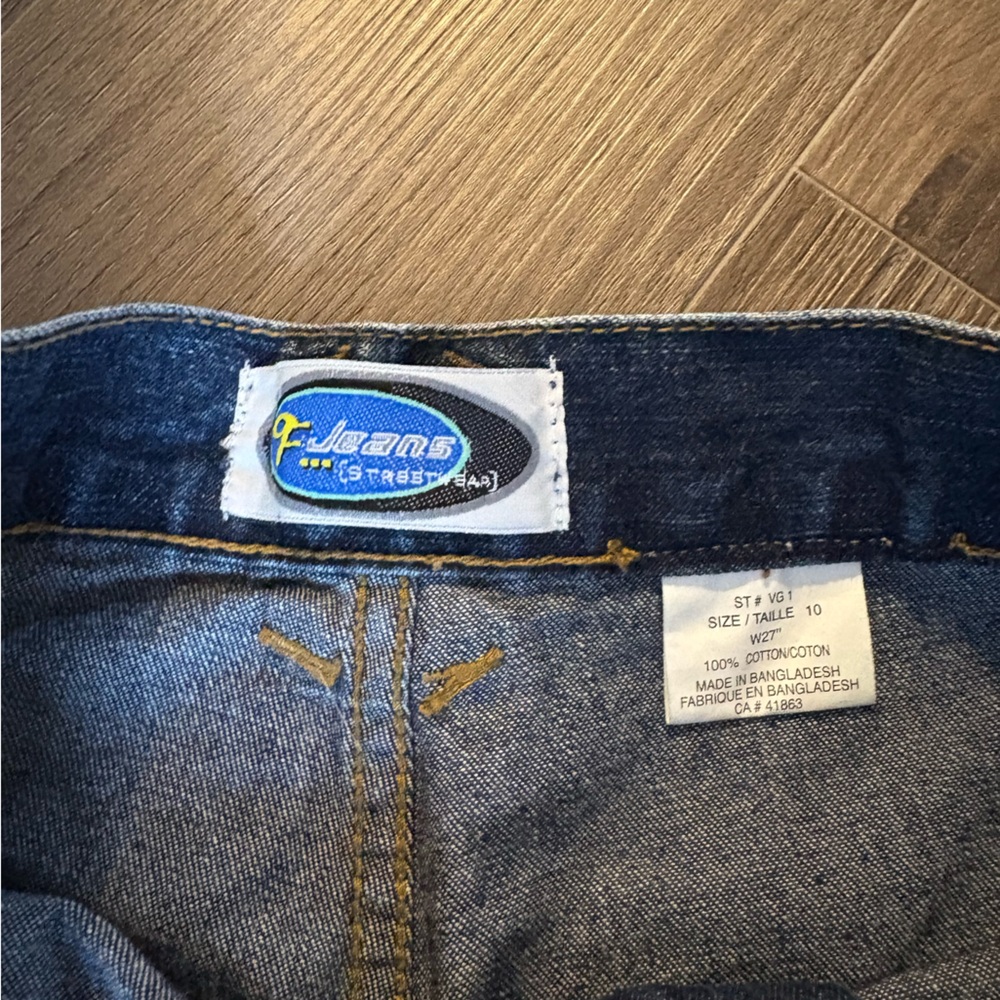 Women's Blue Flared Jeans - Picture 6 of 6